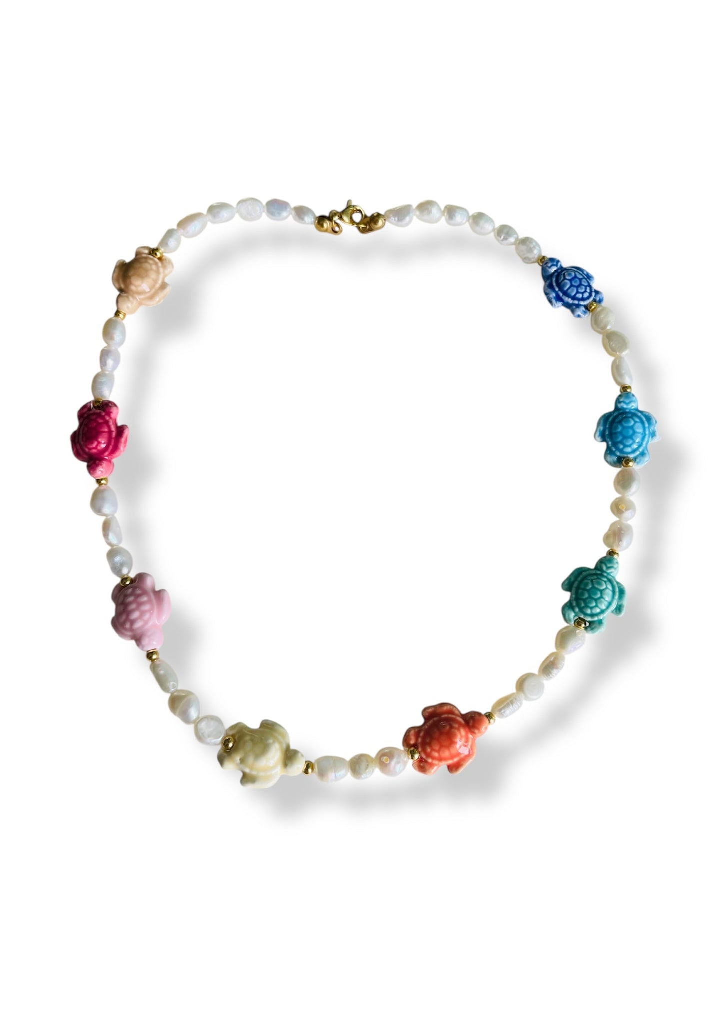 Colar Pearls and Turtle