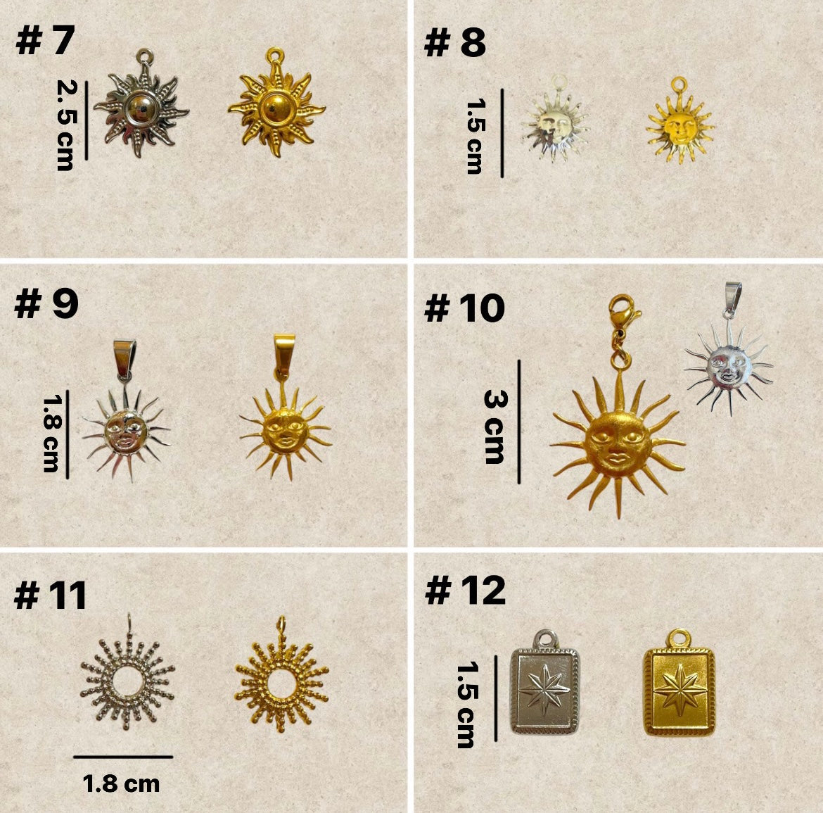 Moon, stars , sun and other Charms 1 -36