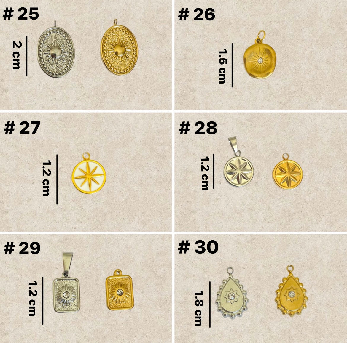 Moon, stars , sun and other Charms 1 -36