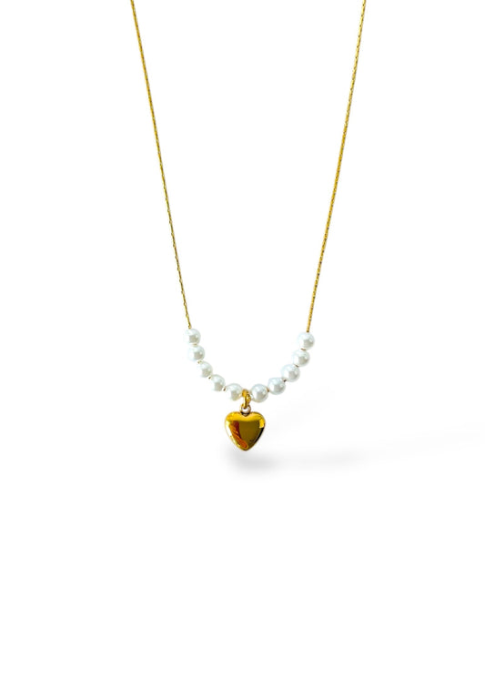 Mini Heart with pearls
